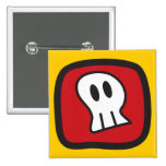 Bouton de partie d'amusement de Halloween de crâne Badge