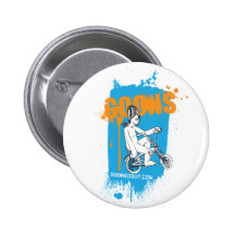 Bouton de peinture d'éclaboussure de crétin de cro badges