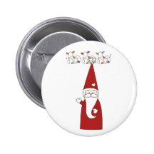bouton de père Noël ho ho ho Badge