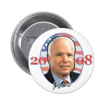 Bouton de portrait de John McCain Badge