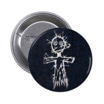 Bouton de poupée de vaudou badges avec agrafe