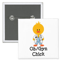Bouton de poussin d'OB/GYN Badge Avec Épingle