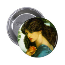 Bouton de Proserpine par Dante Gabriel Rossetti Badges Avec Agrafe