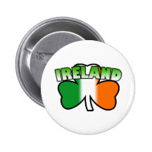 Bouton de shamrock de l'Irlande Badge