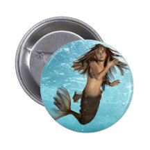 Bouton de sirène de natation badge avec épingle