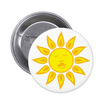 Bouton de soleil pin's avec agrafe