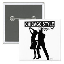 Bouton de Steppin de style de Chicago Badges Avec Agrafe