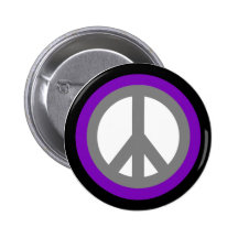 Bouton de talent de signe de paix badge avec épingle