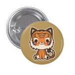 Bouton de tigre badge avec épingle