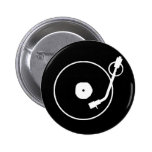 Bouton de tourne-disque badge avec épingle