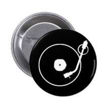 Bouton de tourne-disque badge avec épingle