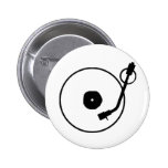 Bouton de tourne-disque pin's avec agrafe