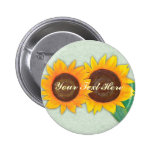 Bouton de tournesol badges avec agrafe