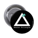 Bouton de triangle aiguë badges avec agrafe