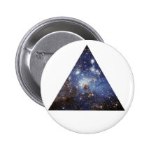 bouton de triangle de l'espace de hippie pin's avec agrafe