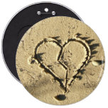 Bouton de type de coeur d'Emo Badge Avec Épingle