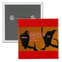 Bouton de vautours de Bill et de Hillary Pin's Avec Agrafe
