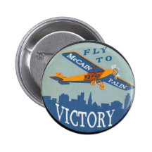 Bouton de victoire de McCain/Palin Badges Avec Agrafe