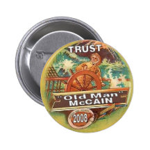 Bouton de vieil homme de McCain Badges