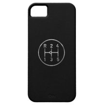 Bouton de vitesse de voiture de sport, motif de dé coque iPhone 5