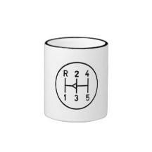 Bouton de vitesse de voiture de sport, motif de dé tasse