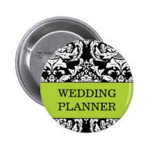 Bouton de wedding planner badge avec épingle