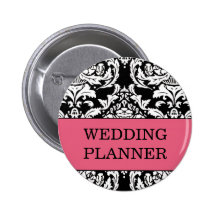 Bouton de wedding planner badge avec épingle