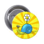 Bouton d'ESCARGOT de TOURNESOL Badges