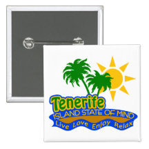 Bouton d'état d'esprit de Ténérife Pin's