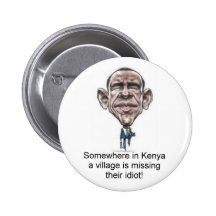 Bouton d'idiot de village d'Obama Badge Avec Épingle
