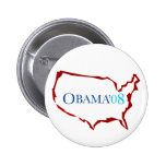 Bouton d'Obama 08 Badges Avec Agrafe