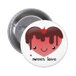 Bouton doux d'amour badge