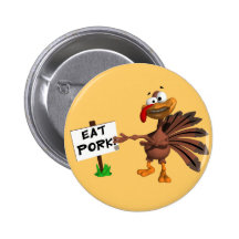 Bouton drôle de la Turquie de thanksgiving Pin's