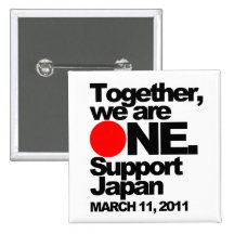 Bouton du Japon de soutien Pin's Avec Agrafe