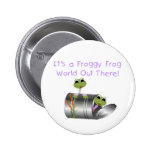 Bouton du MONDE de GRENOUILLE de FROGGY Badges Avec Agrafe