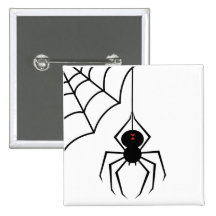 Bouton effrayant d'araignée badge avec épingle