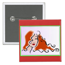 Bouton élégant pour des femmes badges avec agrafe