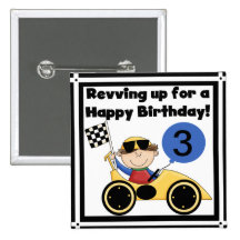 Bouton fait sur commande d'anniversaire de voiture badges