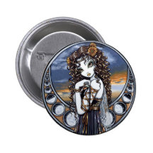Bouton féerique de Pinback de lune gothique de fle Badges