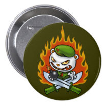 Bouton Flippy de tatouage de flamme badges publicitaires