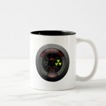 Bouton fou brillant des syndicats de scientifique mugs à café
