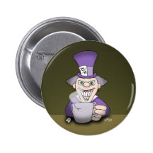 Bouton fou de chapelier badges