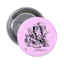 Bouton fou de talent de chapelier badge