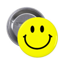 Bouton heureux de visage badges