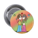 Bouton hippie d'amants badges