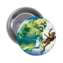 Bouton intérieur de monstre de l'espace de destina pin's