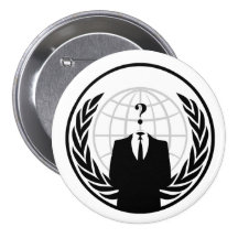 Bouton international anonyme badges avec agrafe