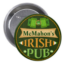 Bouton irlandais de Pub du jour de St Patrick pers Badge Avec Épingle