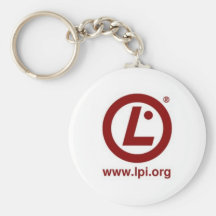 Bouton Keychain de logo de LPI Porte-clés