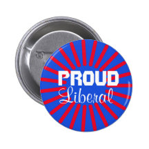 Bouton libéral fier badges avec agrafe